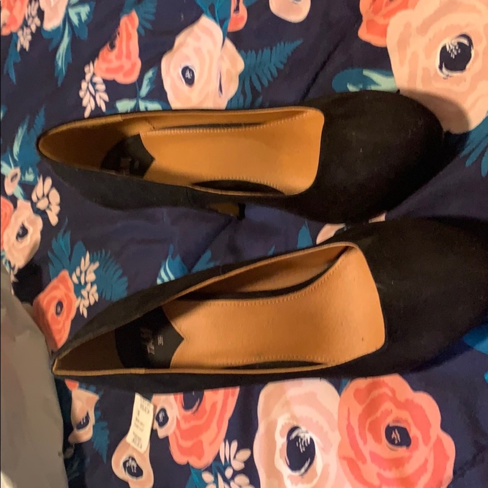 Black platform heels